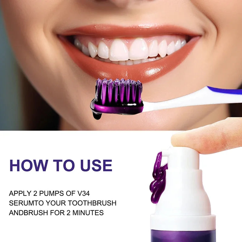 V34 Teeth Whitening Toothpaste