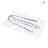 2Pcs Tongue Scraper Stainless Steel