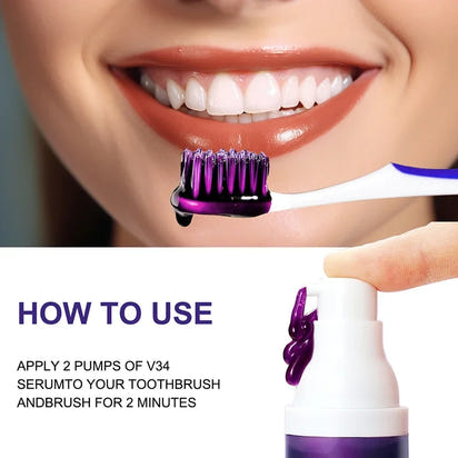 V34 Teeth Whitening Toothpaste