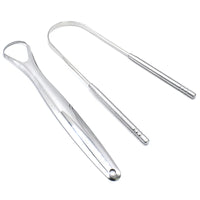 2Pcs Tongue Scraper Stainless Steel
